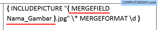 Merge fields