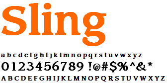 Sling - Font Sling - Font