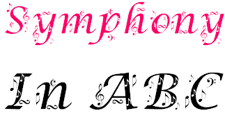 Symphony in ABC - Font