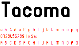 Tacoma - Font Tacoma - Font