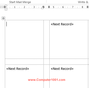 Tampilan awal mail merge label barcode Tampilan awal mail merge label barcode