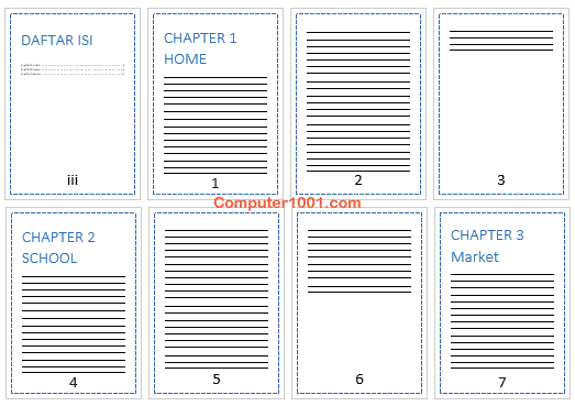 Cara Membuat Halaman i, ii, iii 1, 2, 3 pada Satu File Word Cara Membuat Halaman i, ii, iii 1, 2, 3 pada Satu File Word