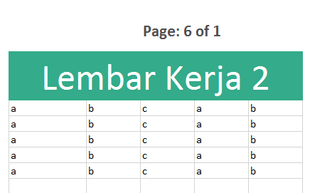 Tampilan nomor halaman Tampilan nomor halaman