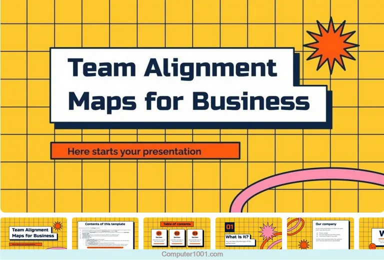 PPT Template Teamwork Team Alignment Maps for Business PPT Template Teamwork Team Alignment Maps for Business