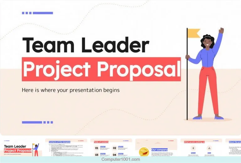 Template PPT Teamwork Team Leader Project Proposal Template PPT Teamwork Team Leader Project Proposal