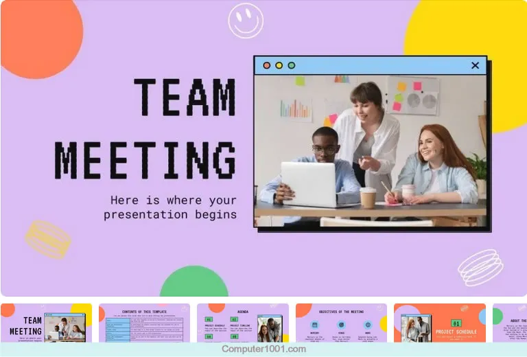 Template PPT Teamwork Team Meeting Template PPT Teamwork Team Meeting