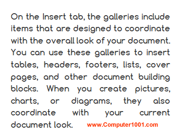 Teks acak Word - Quick Styles