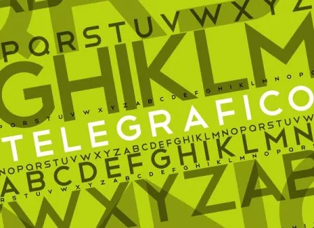 Telegrafico - Font Telegrafico - Font