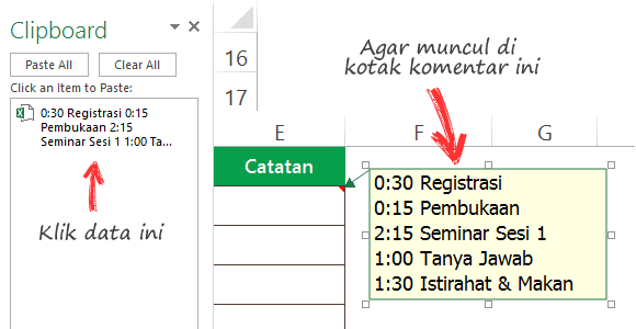 Salin data ke kotak komentar