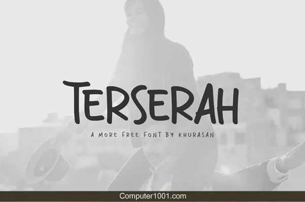 Font Tulisan Tangan Terserah