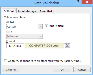 Validasi Data Teks Validasi Data Teks