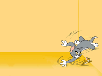 Free Tom and Jerry Cartoon Background for Powerpoint Slides - Template Power Point Lucu