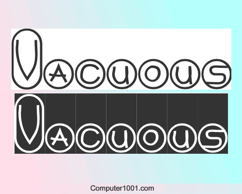 Font Bulat TPF Vacuous