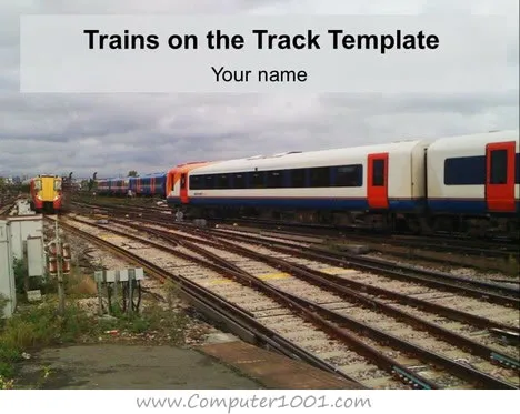 Trains on the Track Template