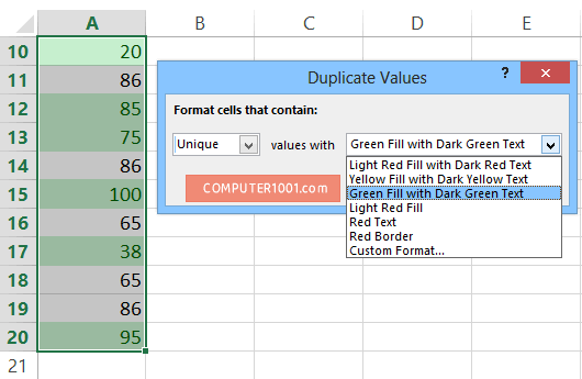 Pilih Unique Pilih Unique