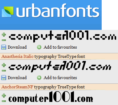 Situs Download Font Gratis UrbanFonts