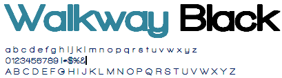 Walkway Black - Font Walkway Black - Font