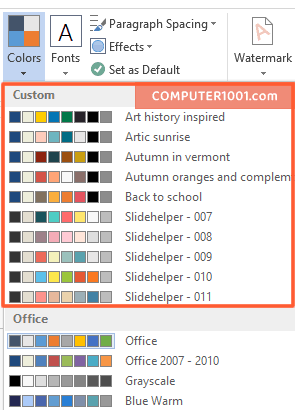 Theme Colors Theme Colors