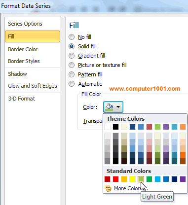 Atur warna dan transparansi Seri Product 1 Grafik Area Excel Atur warna dan transparansi Seri Product 1 Grafik Area Excel
