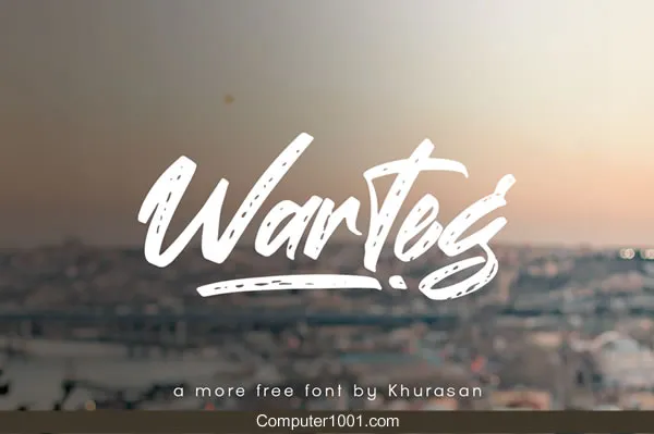 Font Tulisan Tangan Warteg