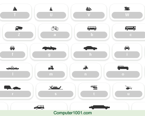 Wmtransport1 Font Gambar Transportasi