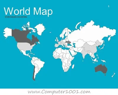 World Maps Vector Editable