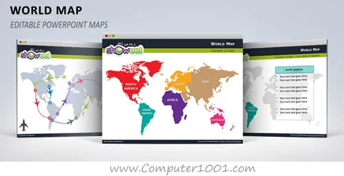 Free World Map for PowerPoint