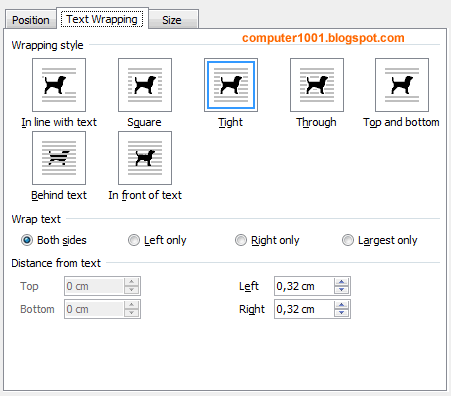 Picture Placeholder Wrapping tyle - Word